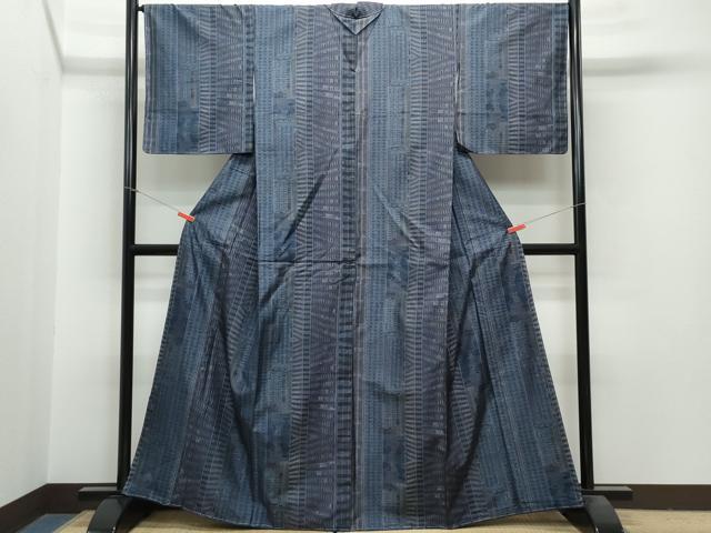 平和屋着物●本場大島紬 9マルキ 風景文 正絹 逸品 未使用 CAAR8369vf