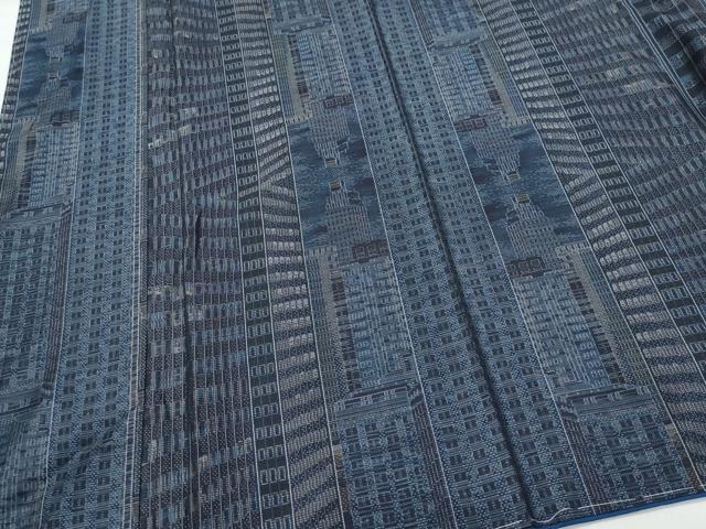平和屋着物●本場大島紬 9マルキ 風景文 正絹 逸品 未使用 CAAR8369vf