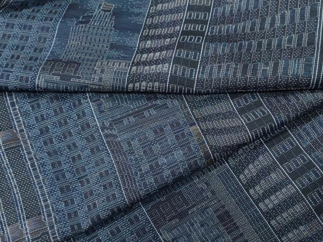 平和屋着物●本場大島紬 9マルキ 風景文 正絹 逸品 未使用 CAAR8369vf
