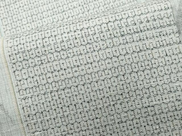 平和屋着物●上質な紬　100亀甲　杢目文様　正絹　逸品　CAAR8371vf