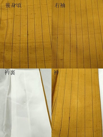 平和屋着物●上質な紬 縞 正絹 逸品 CAAR8385vf