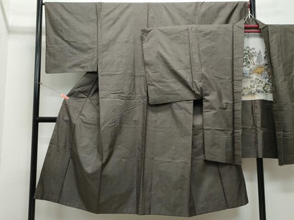 平和屋着物●男性 本場大島紬 アンサンブル 100亀甲 総詰め 正絹 逸品 CAAR8398vf