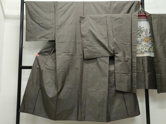 平和屋着物●男性 本場大島紬 アンサンブル 100亀甲 総詰め 正絹 逸品 CAAR8398vf