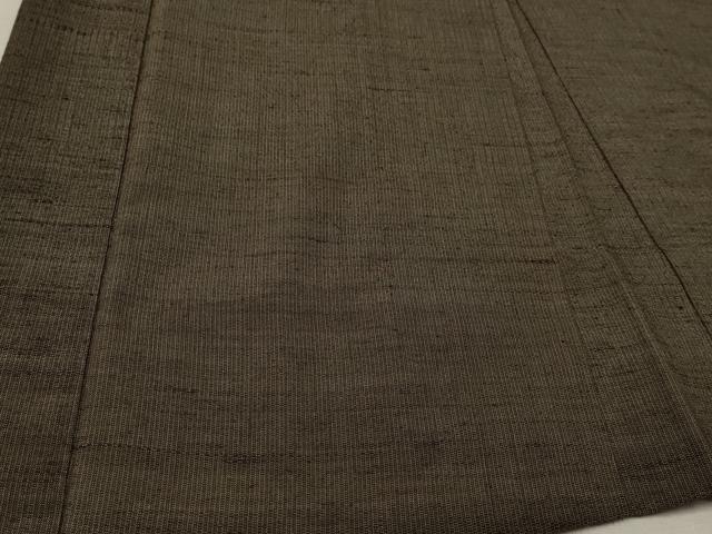 平和屋着物▽男性　羽織　単衣　紬地　樺茶色　正絹　逸品　CAAR9147id