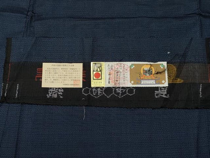 平和屋着物＃男性 本場大島紬 羽織 泥染め 100亀甲 総詰め 中村紬工場謹製 証紙付き キングサイズ 正絹 逸品 未使用 CAAR9163id