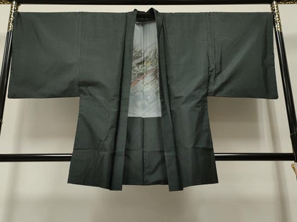 平和屋着物＃男性　本場大島紬　羽織　80亀甲　総詰め　正絹　逸品　CAAR9164id