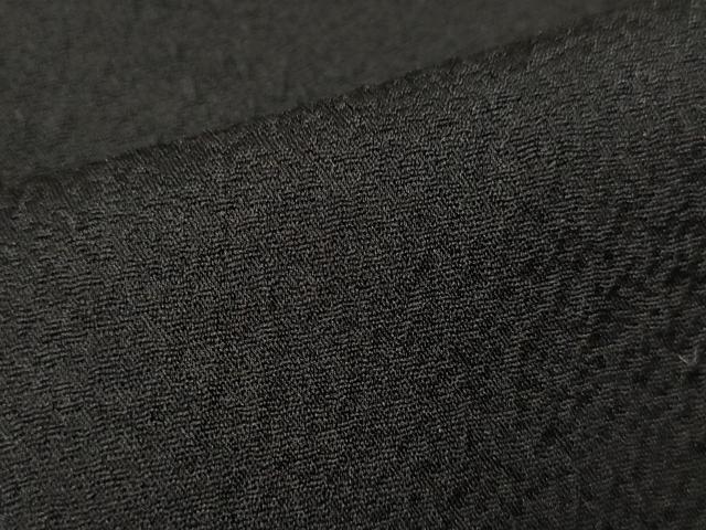 平和屋着物＃道行コート リバーシブル 霞文 暈し染め 黒地 正絹 逸品 CAAR9166id