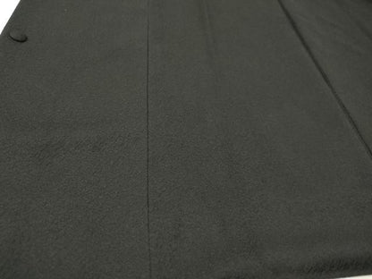 平和屋着物＃道行コート リバーシブル 霞文 暈し染め 黒地 正絹 逸品 CAAR9166id