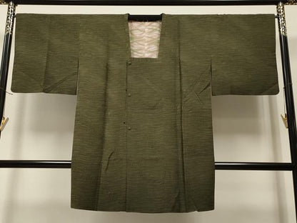 平和屋着物∞道行コート 霞文 ロング丈 正絹 逸品 CAAR9182id