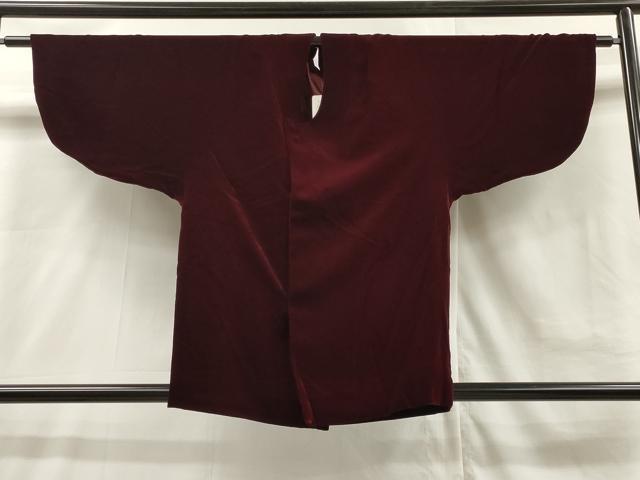 平和屋着物＃和装コート　ベロア　葡萄色　逸品　未使用　CAAR9190id