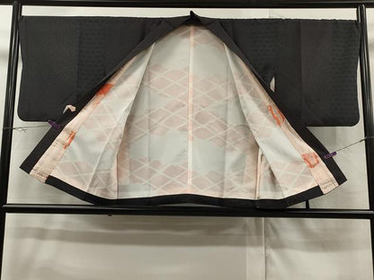平和屋着物∞道中着　籠目花間　正絹　逸品　CAAR9196id