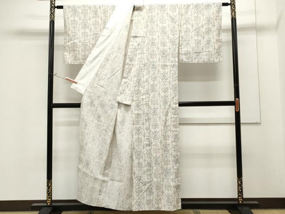 平和屋着物▽小紋 単衣 吉祥花文 洗える着物 CAAR9676ev
