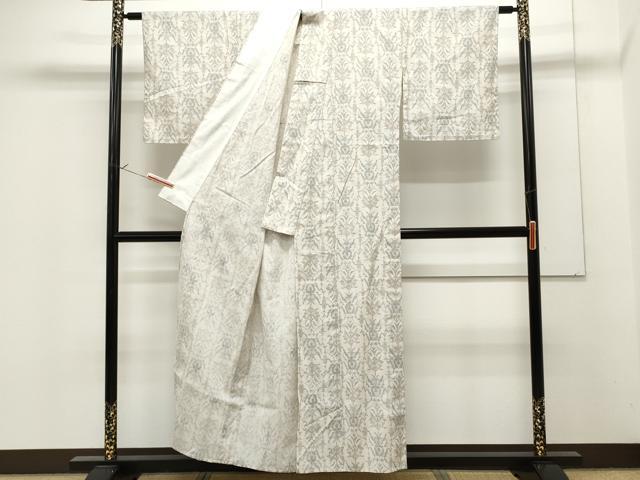 平和屋着物▽小紋 単衣 吉祥花文 洗える着物 CAAR9676ev