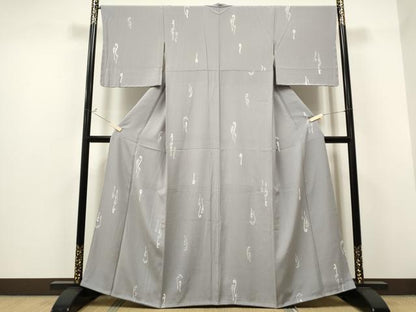 平和屋着物●上質な小紋 ろうけつ染め 吉祥間道 正絹 逸品 未使用 CAAS0007th