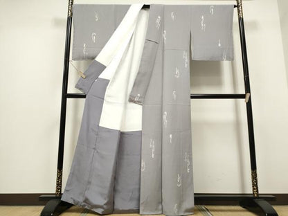 平和屋着物●上質な小紋 ろうけつ染め 吉祥間道 正絹 逸品 未使用 CAAS0007th