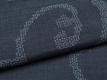 平和屋着物●上質な紬　80亀甲　唐草文　正絹　逸品　CAAS0010th
