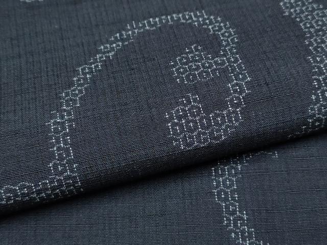 平和屋着物●上質な紬　80亀甲　唐草文　正絹　逸品　CAAS0010th