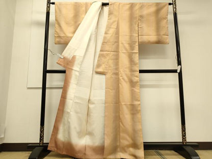 平和屋着物●上質な紬 間道 正絹 逸品 CAAS0027th