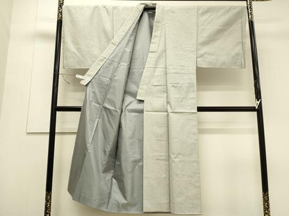 平和屋着物●男性　お召　130亀甲　正絹　逸品　CAAS0037th