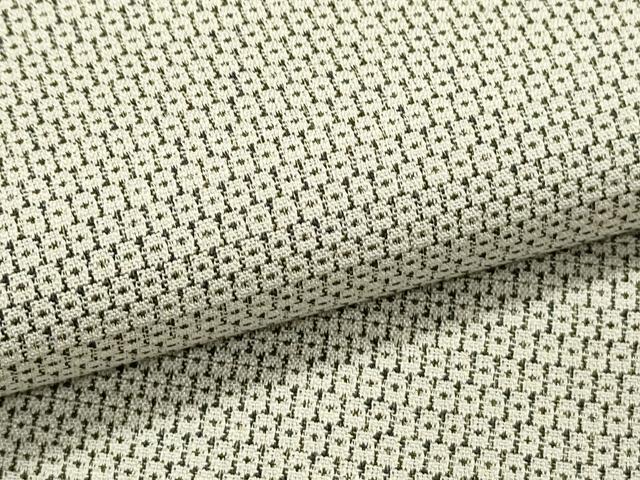 平和屋着物●男性　お召　130亀甲　正絹　逸品　CAAS0037th