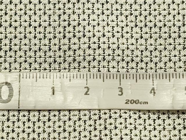 平和屋着物●男性　お召　130亀甲　正絹　逸品　CAAS0037th