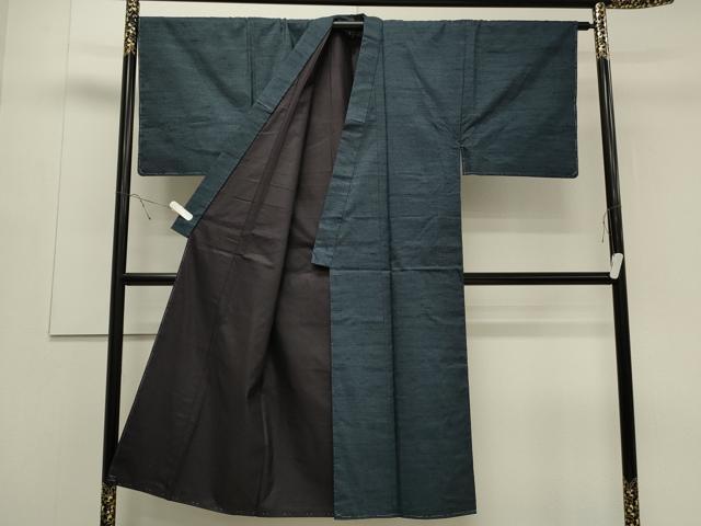平和屋着物●男性 紬 アンサンブル 吉祥文 正絹 逸品 CAAS0083th