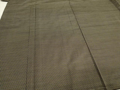 平和屋着物●男性 本場大島紬 アンサンブル 亀甲文様 富山知靖作 正絹 逸品 未使用 CAAS0086th