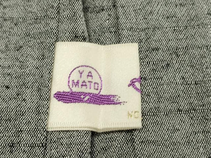 平和屋着物●男性 紬 アンサンブル 色無地 銀鼠色 やまと誂製 正絹 逸品 未使用 CAAS0089th