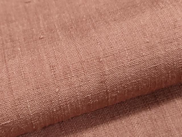 平和屋着物●上質な紬 色無地 退紅色 正絹 逸品 CAAS0117th