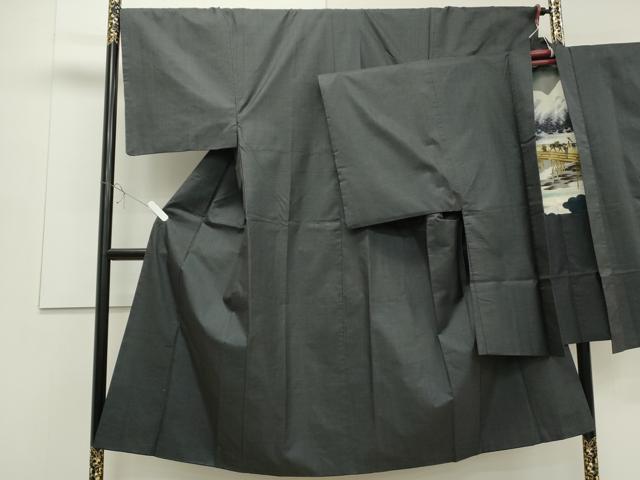 平和屋着物●男性 本場大島紬 アンサンブル 80亀甲 総詰め 正絹 逸品 CAAS0121th