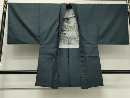 平和屋着物●男性 本場大島紬 アンサンブル 100亀甲 総詰め 正絹 逸品 未使用 CAAS0122th