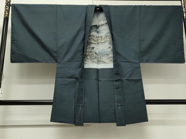 平和屋着物●男性 本場大島紬 アンサンブル 100亀甲 総詰め 正絹 逸品 未使用 CAAS0122th
