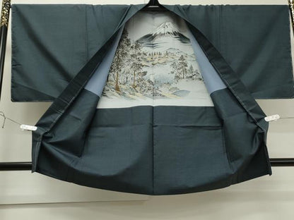 平和屋着物●男性 本場大島紬 アンサンブル 100亀甲 総詰め 正絹 逸品 未使用 CAAS0122th