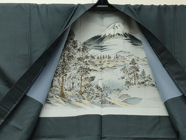 平和屋着物●男性 本場大島紬 アンサンブル 100亀甲 総詰め 正絹 逸品 未使用 CAAS0122th