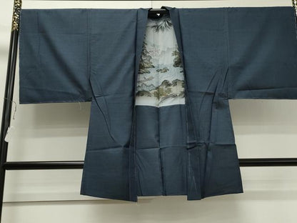 平和屋着物●男性　本場大島紬　アンサンブル　100亀甲　総詰め　正絹　逸品　未使用　CAAS0124th