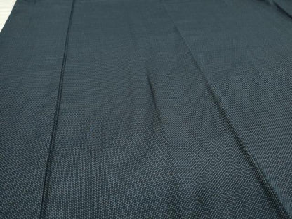 平和屋着物●男性　お召　アンサンブル　80亀甲　正絹　逸品　CAAS0128th