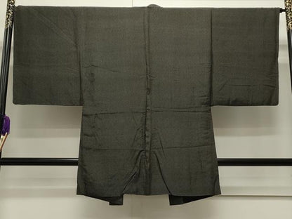 平和屋着物●男性 紬 アンサンブル 吉祥文 正絹 逸品 CAAS0133th