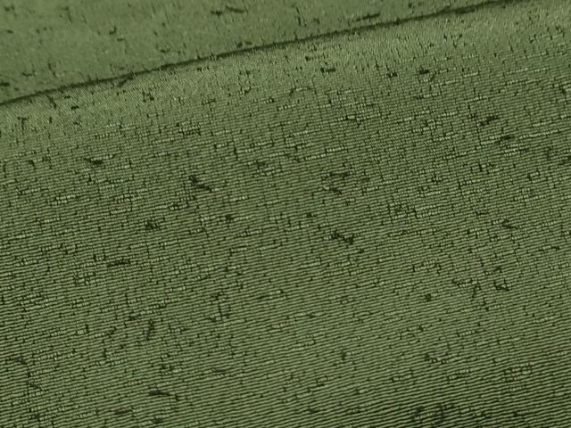 平和屋着物●男性　色無地　アンサンブル　老竹色　洗える着物　CAAS0136th