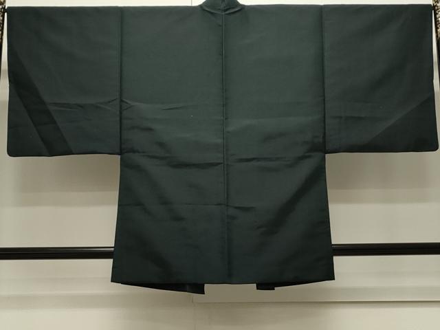 平和屋着物●男性　紬　アンサンブル　色無地　褐返色　正絹　逸品　CAAS0137th