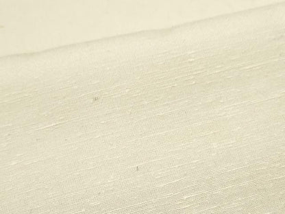 平和屋着物●上質な紬　色無地　象牙色　正絹　逸品　CAAS0156th