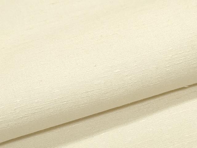 平和屋着物●上質な紬　色無地　象牙色　正絹　逸品　CAAS0156th