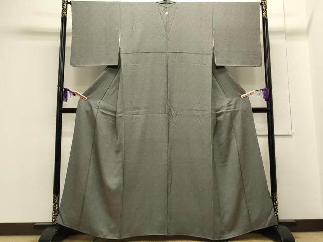 平和屋着物●江戸小紋　鮫小紋柄　黒地　正絹　逸品　CAAS0186th