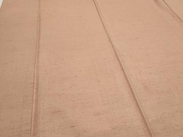 平和屋着物●上質な紬 色無地 宍色 正絹 逸品 CAAS0220th