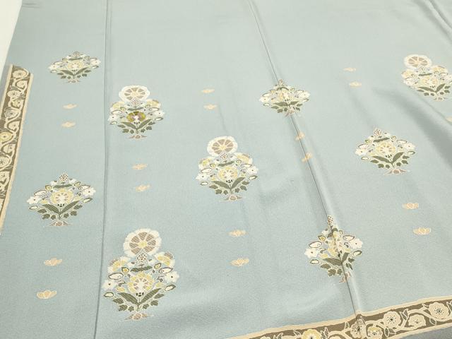 平和屋着物●訪問着　刺繍　吉祥花文　正絹　逸品　CAAS0225th