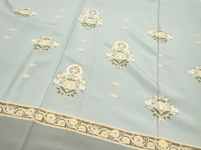 平和屋着物●訪問着　刺繍　吉祥花文　正絹　逸品　CAAS0225th