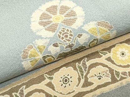 平和屋着物●訪問着　刺繍　吉祥花文　正絹　逸品　CAAS0225th