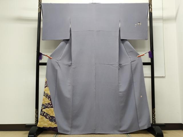 久呂田明功 落款入 東京友禅 切り帯 鬼しぼちりめん 金彩 椿文様 正絹 平和屋本店□超希少 東京友禅 久呂田明功 九寸名古屋帯 稲穂