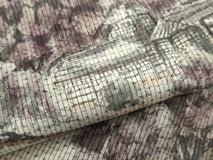 平和屋着物●訪問着 本場染大島紬 作家物 手描き 平等院鳳凰堂 やまと誂製 正絹 逸品 CAAS0241th