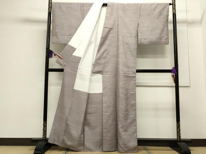 平和屋着物●石川県指定無形文化財 牛首紬 白山工房 手織り 霞文 さが美扱い 正絹 逸品 CAAS0248th