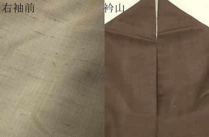 平和屋着物●上質な紬 間道 嵯峨ぼかし 反端付き 正絹 逸品 CAAS0253th